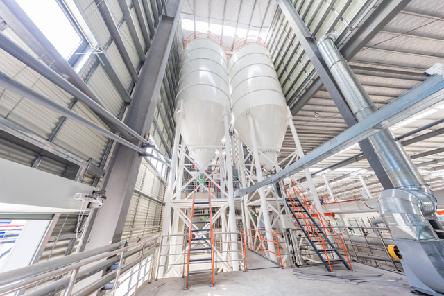 Silo de almacenamiento de polvo de acero inoxidable para la construcción de viviendas